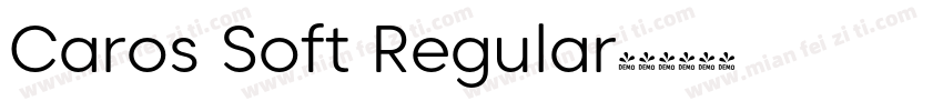 Caros Soft Regular字体转换